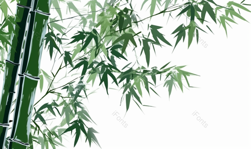 绿色手绘竹子竹叶,插画/手绘图,插画/手绘图库,插画/手绘图下载,插画/手绘